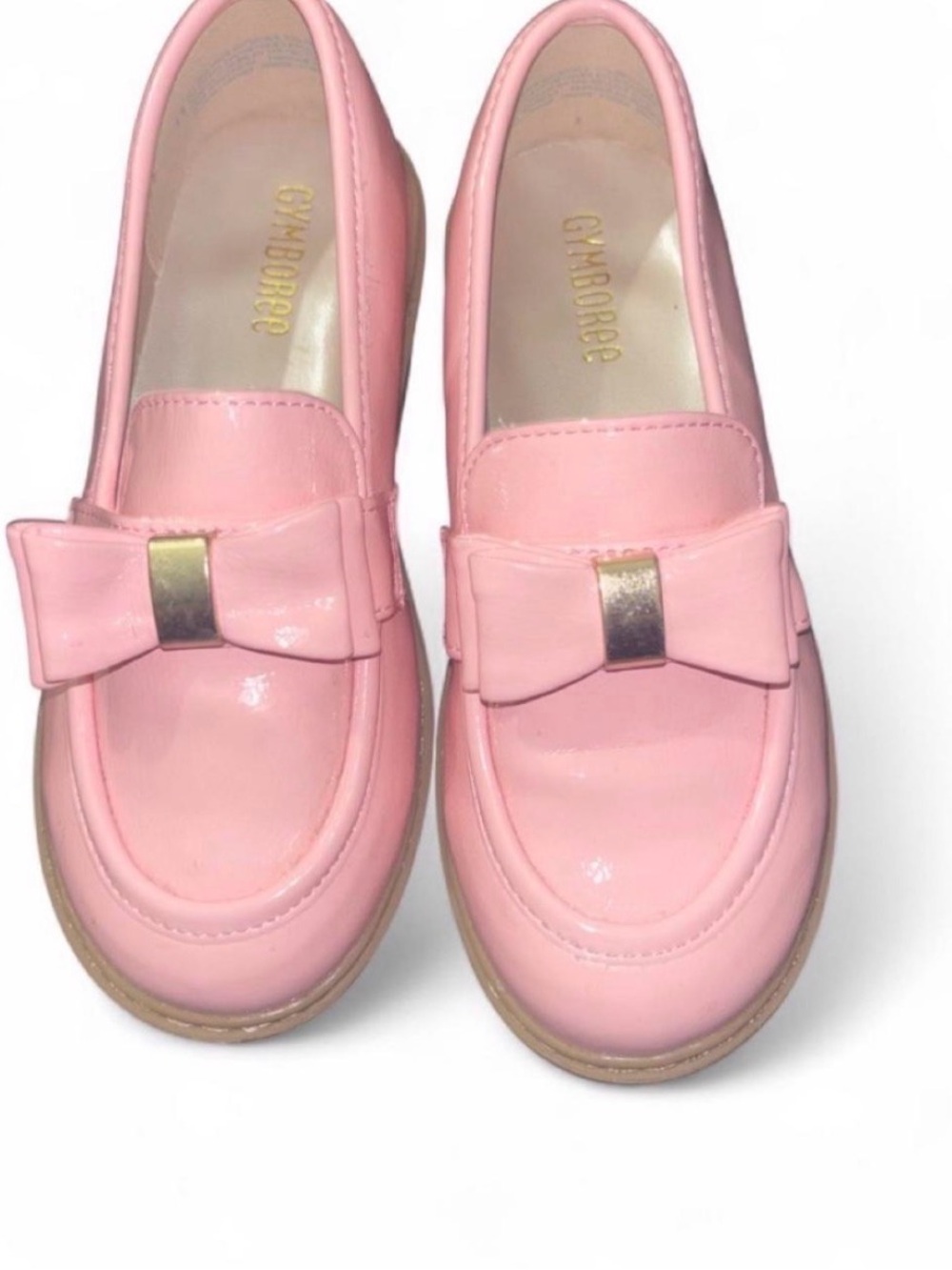 Gymboree Pink Patent Bow Loafers
